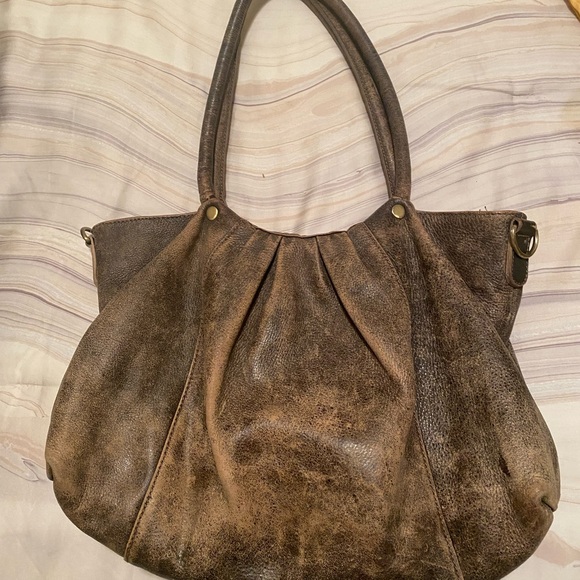 Latico Vintage Leather Shoulder Bag in Brown - Picture 2 of 7